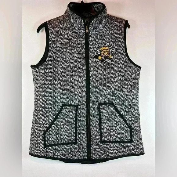 Wichita State Shockers University Gameday Couture puffer vest womens size Large - Picture 1 of 8